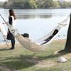 Canvas Double Hammock with Curved Spreader Bar