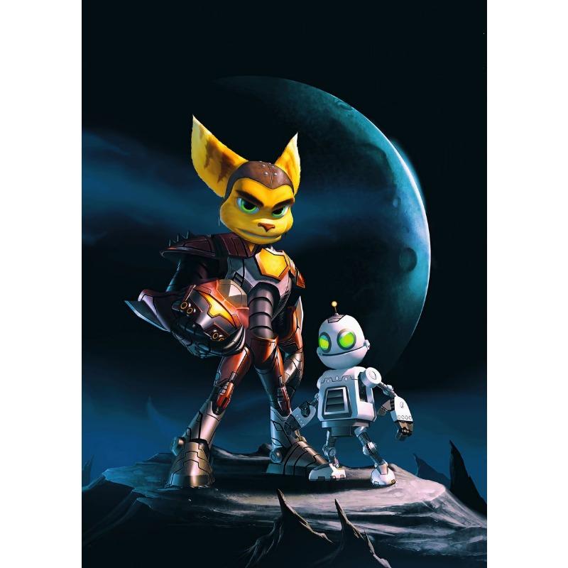 Ratchet N Clank Cartoon Fan Art Poster Canvas Painting Cartoon Kids Room Aesthetic Wall Decor Ratchet N Clank Anime Decoration