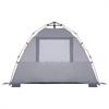 Beach Tent for 3 Persons Grey Quick Release Waterproof