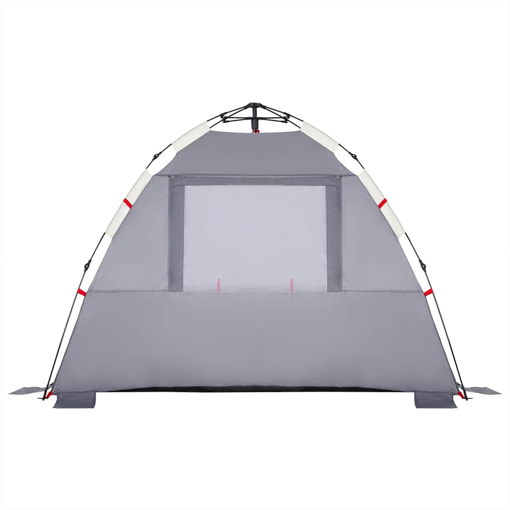 Beach Tent for 3 Persons Grey Quick Release Waterproof