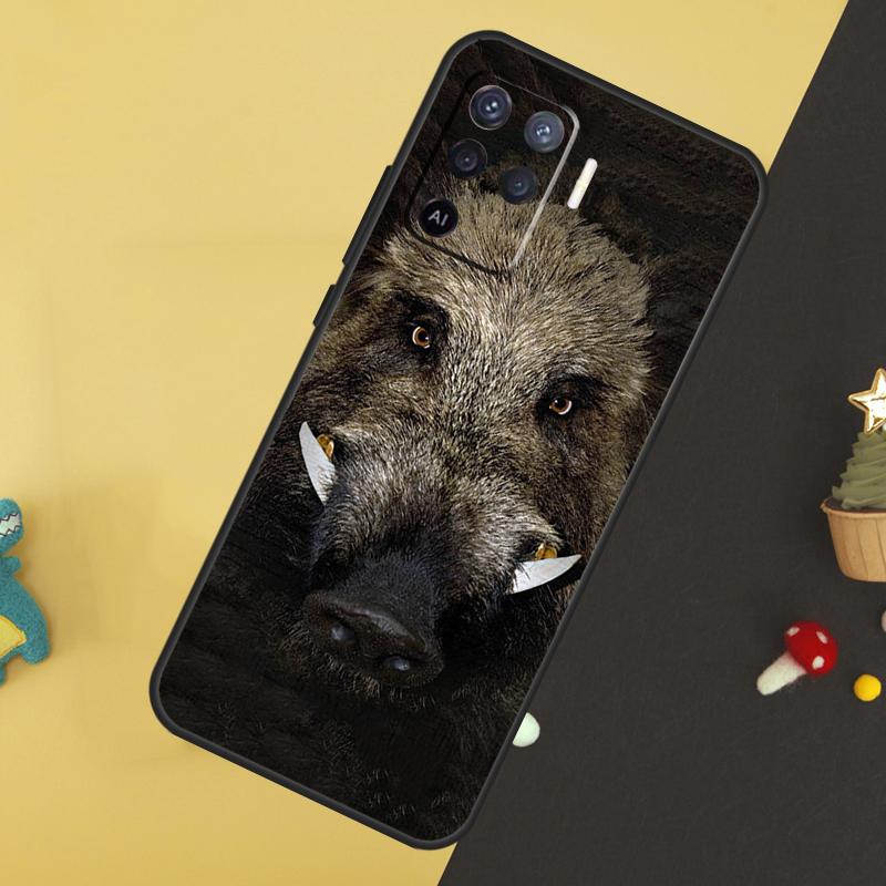 

Wild Boar Case For Oppo A5 Pro A6 A15 A16 A76 A96 A17 A57 A98 A58 A78 A18 A38 A54 A74 A94 A40 A60 A80 OPPO A5 Pro 5G