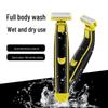 Men's Wet/Dry Electric Shaver & Body Hair Remover, USB Rechargeable, Washable.