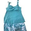 2Pcs/Set Women Swimsuit Sling Padded Tops Leaf Printing Swimming Trunks Set Quick-Dry Fabric Vacation Activities Beachwear