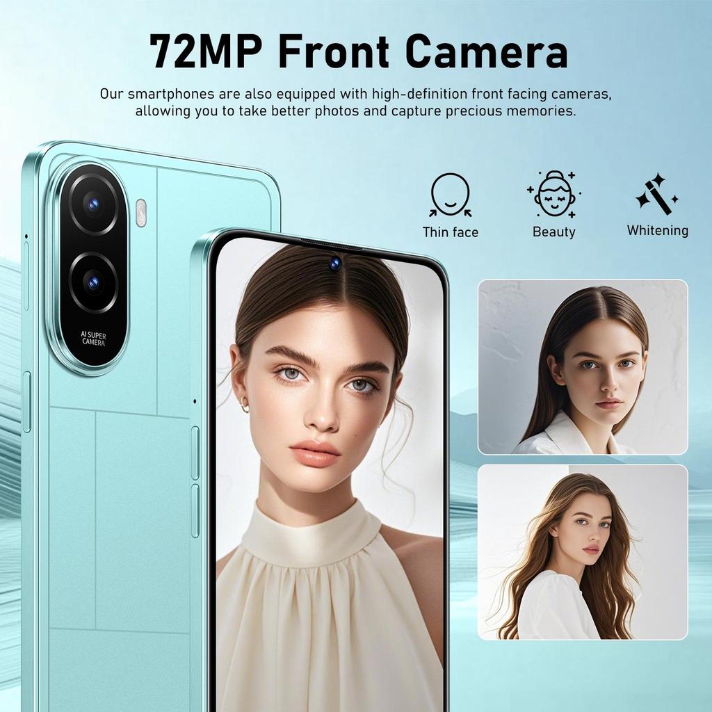 M7Plus 16GB+1TB Android Smartphone: 7.3" Large Full Screen, Dual SIM/Standby, Dropship Compatible