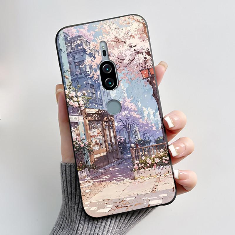 For Sony Xperia XZ2 Premium SO-04K SOV38 XZ2Premium Case Luxury Cute Cool Boys Girls Black Soft Silicone Back Cover TPU Housing
