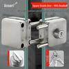 Ansairui No-Drill 304 Stainless Steel Double Glass Door Lock