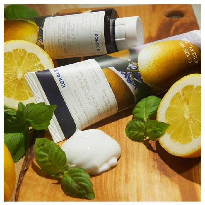 Lait Corps - Korres - Basilic Citron - 200ml - Non Gras - Hydratation Intense