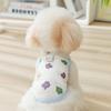 Summer Cute Full of Small Flower Dog Vest Breathable Mesh Can Pull Small Dog Cat Pet Clothes