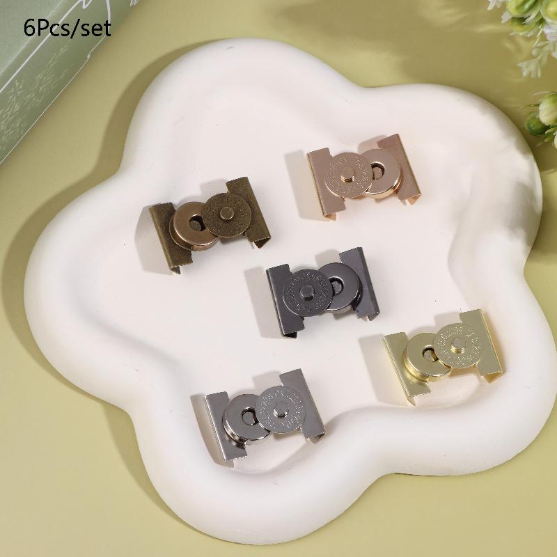6Pcs Magnetic Buckle Magnetic Snap Buttons Magnetic Clips No-Sewing Clip For Diy Bag Clothing Wallets Crafts Making
