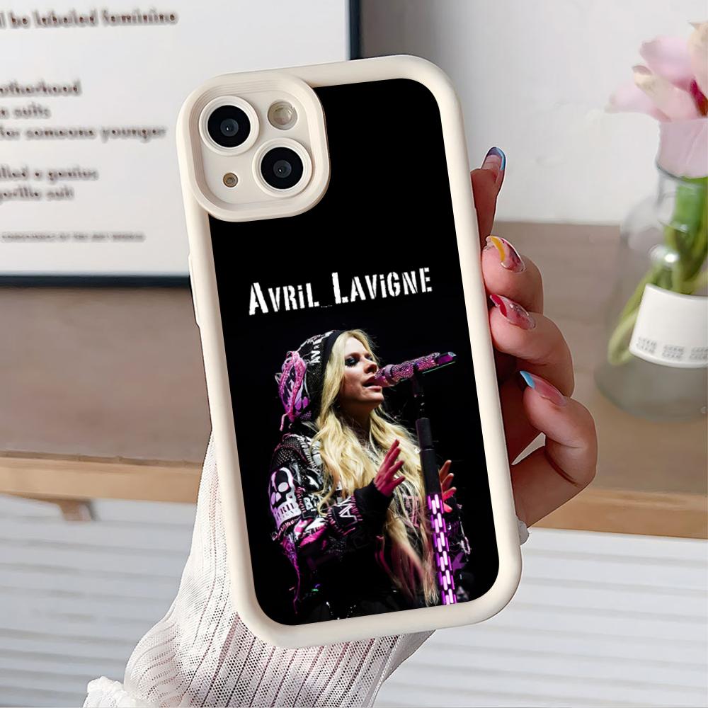 Avril Lavigne Thicken TPU Mobile Phone Case for iPhone 17 16 15 14 13 12 11 Air Pro Max Plus Colorful Cover