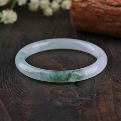 1 Pc Natural Jade Bangle Fashionable Charm Jade Bangle Women's Gift