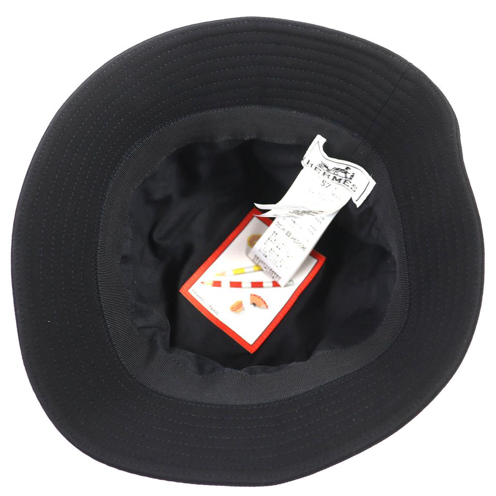 Great HERMES Hat Calvi Milan Jersey Serie Button Bucket Hat, Current 57 Used