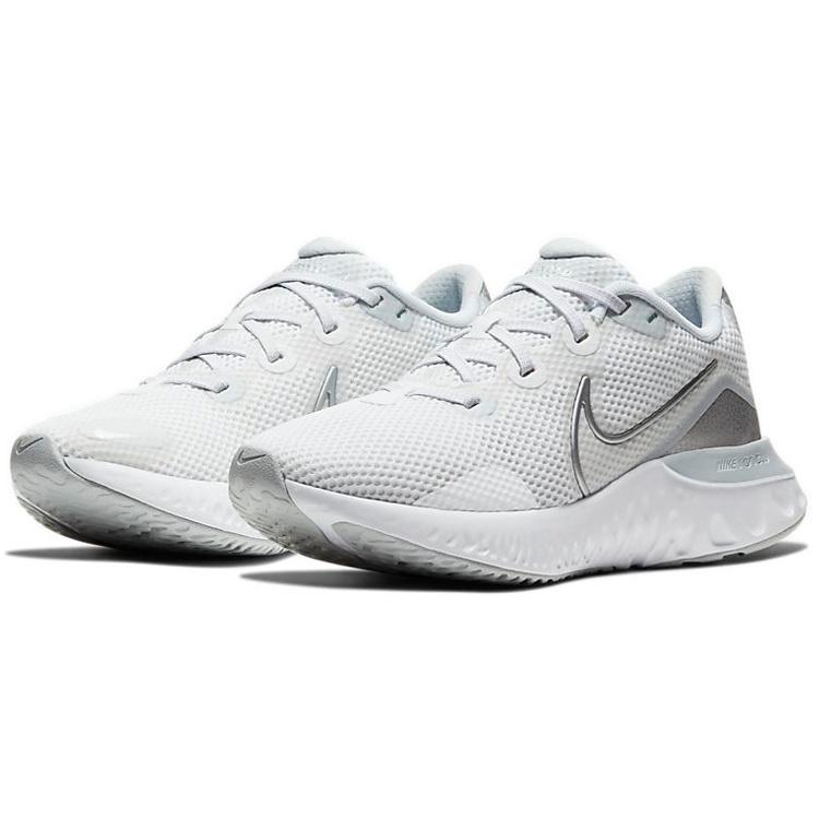 (WMNS) Nike Renew Run 'White Metallic Silver' Women's CK6360-003