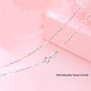 S925 Sterling Silver Versatile Women's Necklace, Twisted Link Chain, 40/45cm
