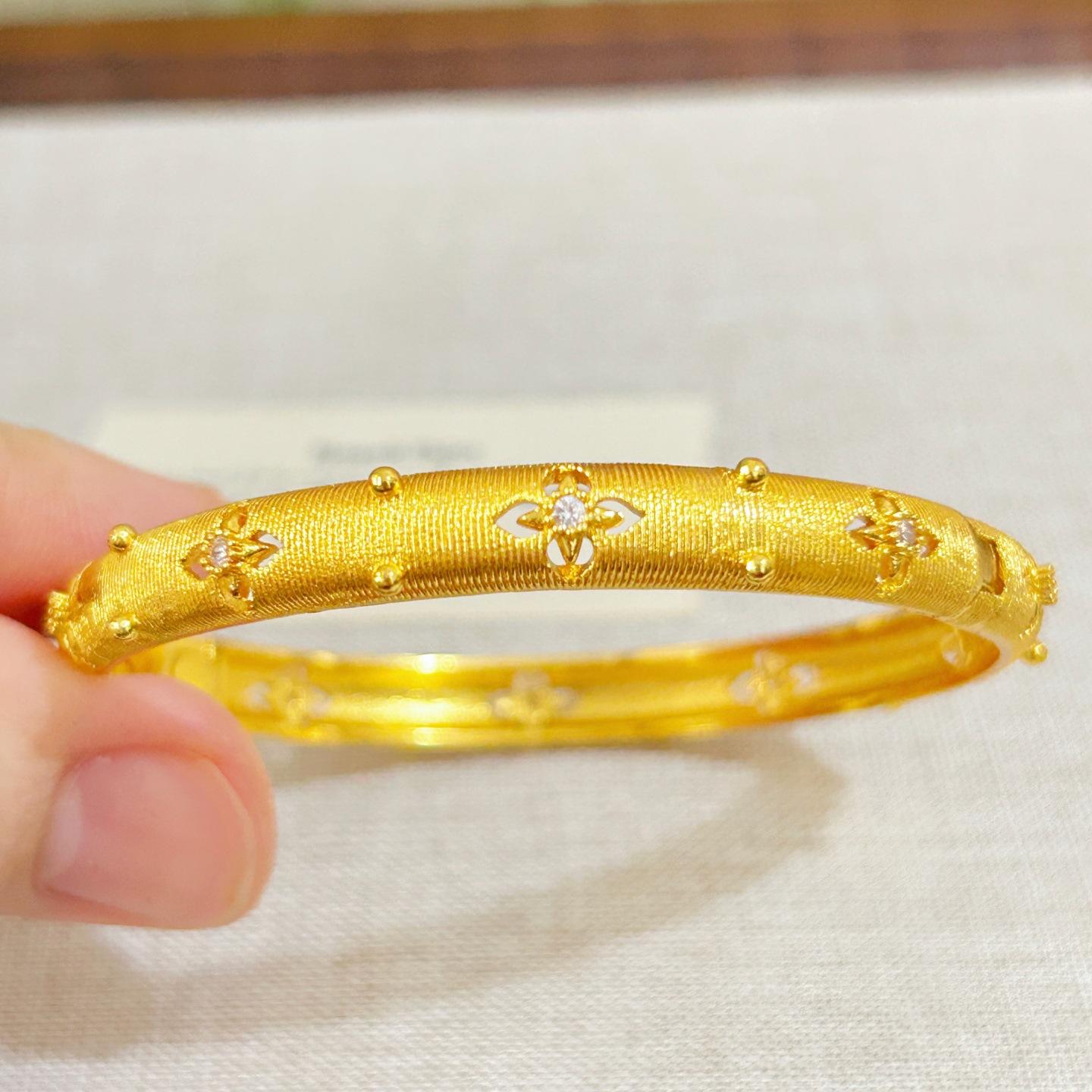 Brushed Pattern Buccellati Bracelet Women s Niche High-end Bracelet Accessories 17CM