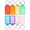 8 PCS Plastic Key Tags With Rings And Tags Lined Blank Paper Key Tags 8 Colors For Women Men Jewelry Accessories