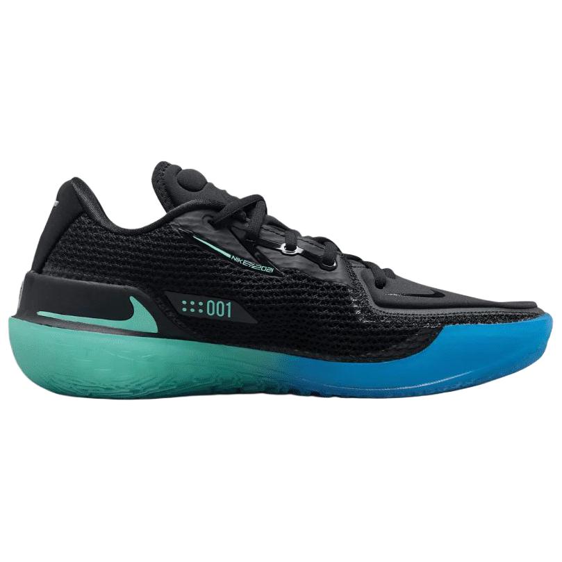 Nike Air Zoom GT Cut Basketball Shoes Unisex Low Top Black/Neon Green/Fluorescent Blue IX5225-001
