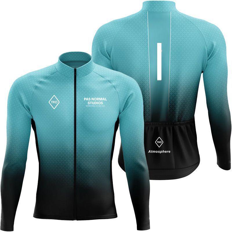 

Men s Long Sleeve Cycling Jersey: Spring & Autumn, Professional Road Racing, Milk Silk S