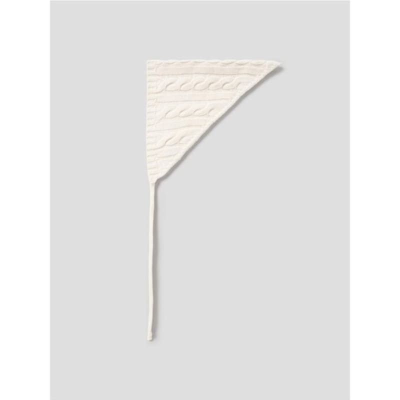 8seconds Cable Triangle Bonnet Muffler Ivory (195984WY10)