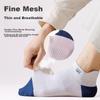 6-Pair Pack Men's Socks, Breathable Mesh Boat Socks, 5A And Odor-Resistant Cotton Socks, Anti-Slip Heel Short Socks, Sweat-Absorbing