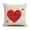 Nordic Lover Pillow Ins Style Red Love Letter Home Furnishing Sofa Office Waist Pillow Pillow Case