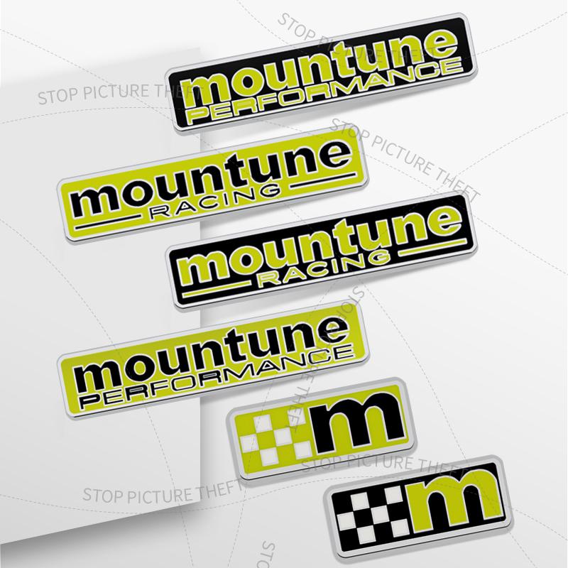 1Pcs 3D Metal Mountune Performance Racing Logo Emblem Car Rear Tail Bumper Trunk Sticker For Ford Focus Fiesta Mondeo Kuga Puma
