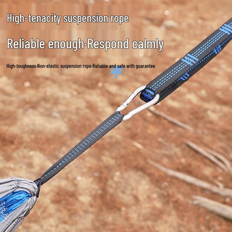 Portable Nisi Fabric Anti-Rollover Hammock for Camping and Travel