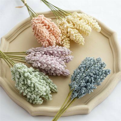 6 Stück Rustikale Künstliche Blume Simulationsstiel Seidenblumen Langer Bund Geschenk DIY Konservierte Blumenstrauß Heim Tischdekoration