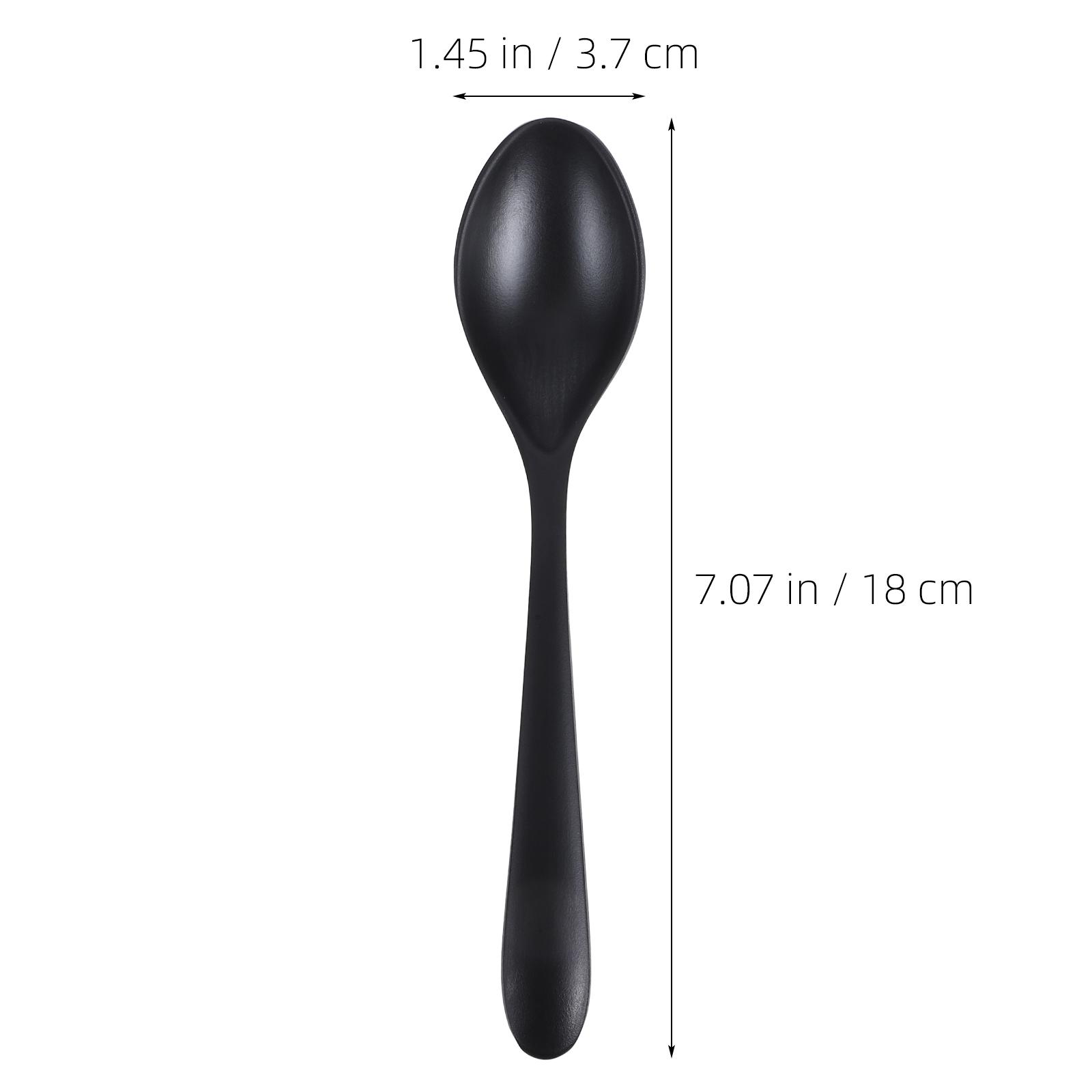 6 шт. Черная суповая ложка Меламиновая посуда Легкая ресторанная посуда Меламин Коммерческая