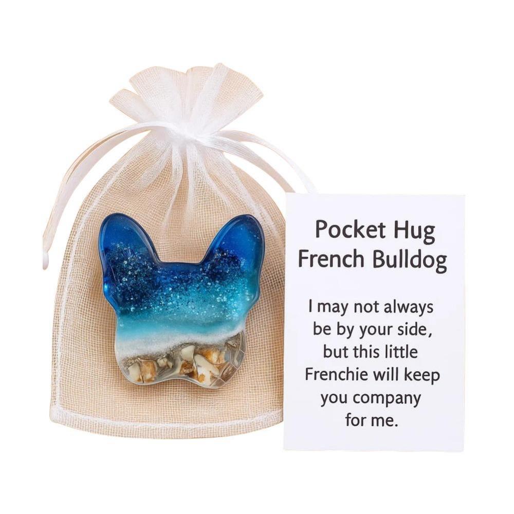 Positive Card Pocket Hug Gifts Miniature Figurine Inspirational Card  for Thoughtful Gift