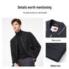 Goldlion Men's Outdoor Stand Collar Wool Blend Jacket