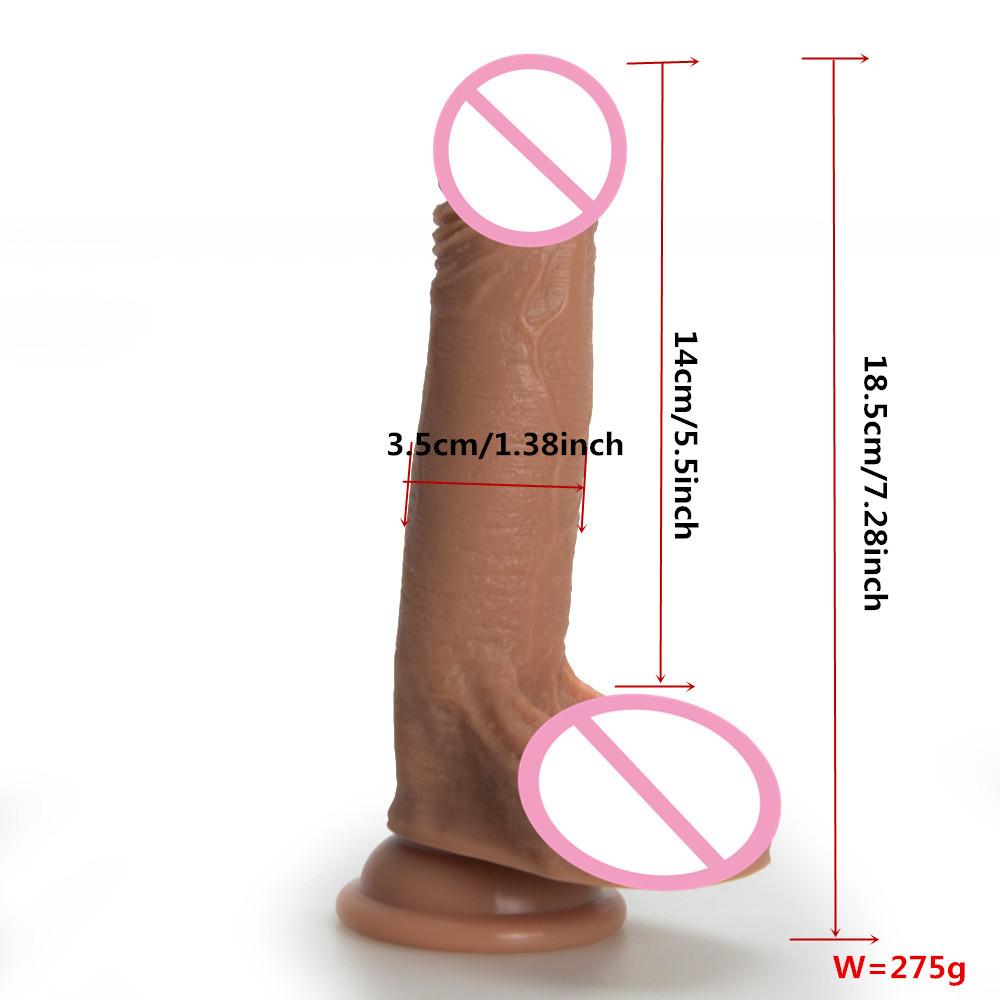Duen Liquid Silicone Real Muscle Master Simulation Penis Sucker Dildos Female Masturbation Penis Sex Product