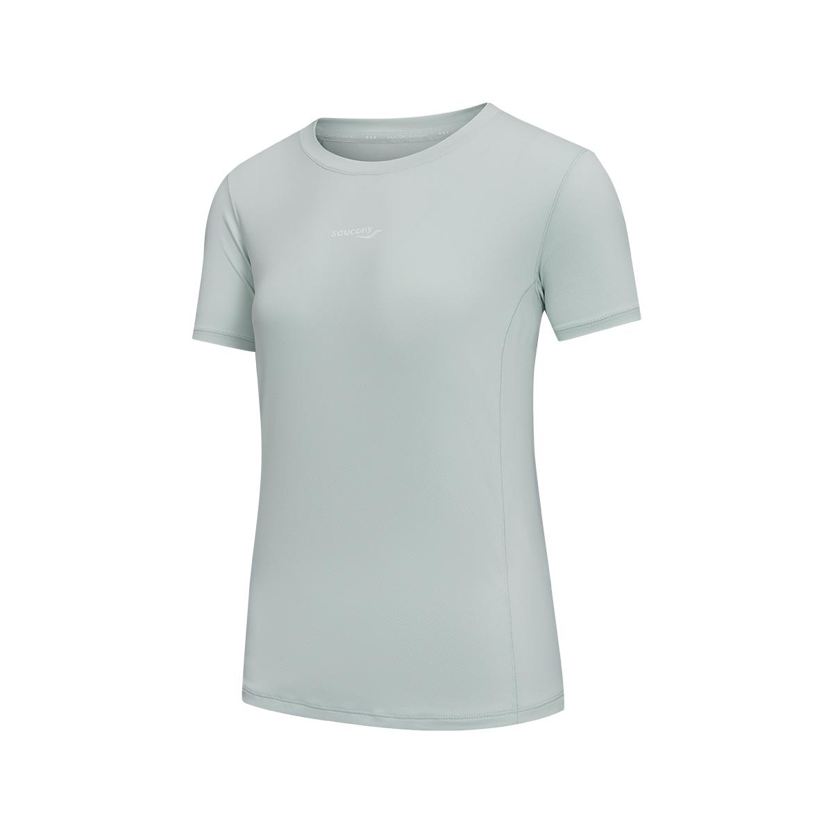 

Saucony Round Neck Knitted Pullover Short Sleeve T-Shirt Women tops SA1269ST42T-BL174 S