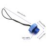 Dive Tank Cover with Cord Scubas Diving Tank Valves Threaded Cover Dust Plug Cap