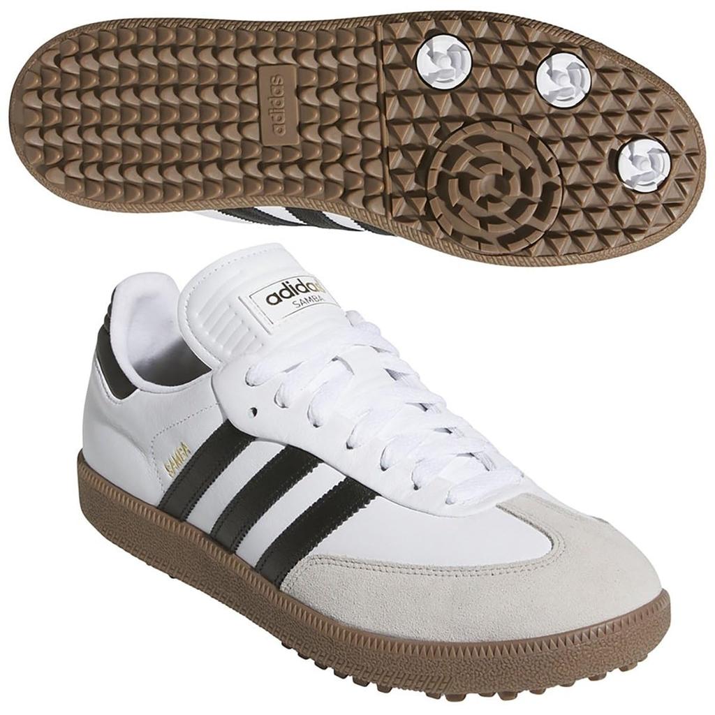 Golf Shoes Samba Golf Footwear cm [Adidas Golf] White/Core Black/Gum 27.5