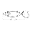 Savior Ichthys Fish Car Stickers Long Lasting Adhesive Badges Waterproof Car Decal Acrylic for Laptops & Refrigerators