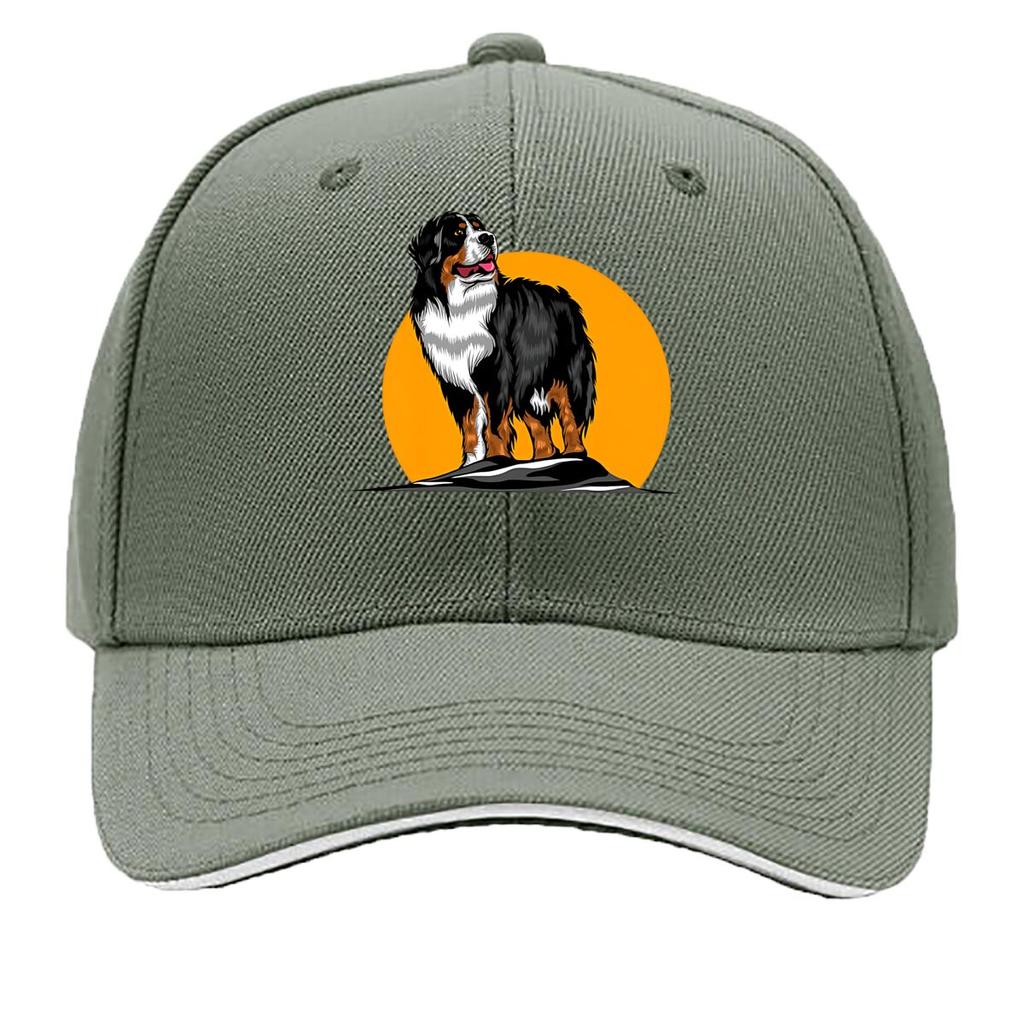 Bernese Dog Pet Art Sandwich Baseball Cap