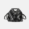 Borsa a Mano alla Moda da Donna in Stile Cesto con Chiusura a Scatto, Grande Capacità, da Mano, Borsa a Tracolla