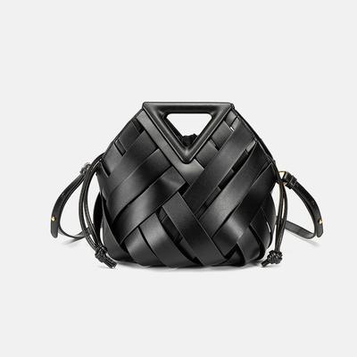 Borsa a Mano alla Moda da Donna in Stile Cesto con Chiusura a Scatto, Grande Capacità, da Mano, Borsa a Tracolla