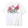1186 Off-White 2025 Summer New Devil Hand Eye Pattern Printed Short Sleeved T-shirt for Men and Women