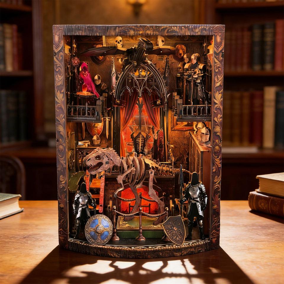DIY Wooden Puzzle Knight Book Nook