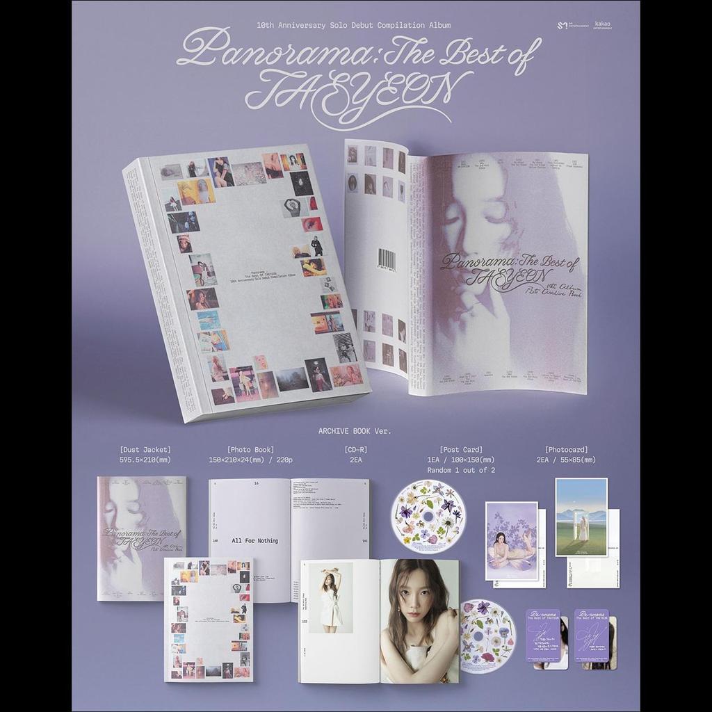 TAEYEON (SNSD) [Panorama : The Best of TAEYEON] Archive Book Ver. + Free Gift