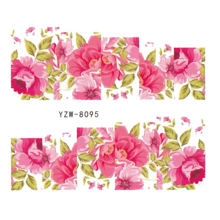 

1 лист модный женский дизайн переносная наклейка для ногтей наклейка украшения для ногтей живопись портретные цветы