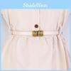 Chic Women Waist Belt Pu Leather With Thread Coupling Design For Casual Dressing