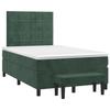 3137836 vidaXL Divan Bed and Mattress Dark Green 120x200cm Velvet