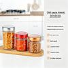 Large Capacity Round Pickle Dispensing Bottle with Lid, Moisture-Proof High Borosilicate Glass Jar