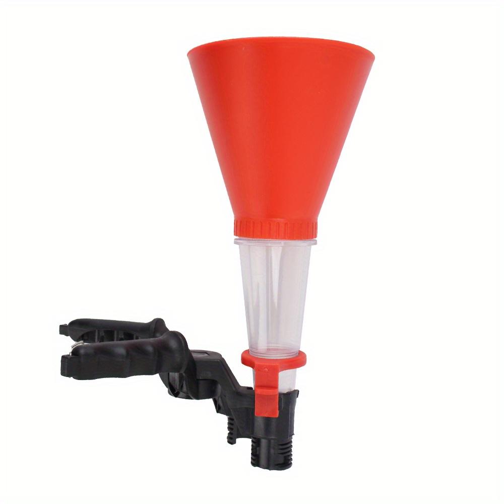 

Car Engine Oil Funnel Non-leakage Design Fuel Add Funnel Tools Universal Adjustable Gasoline Special Funnel красный