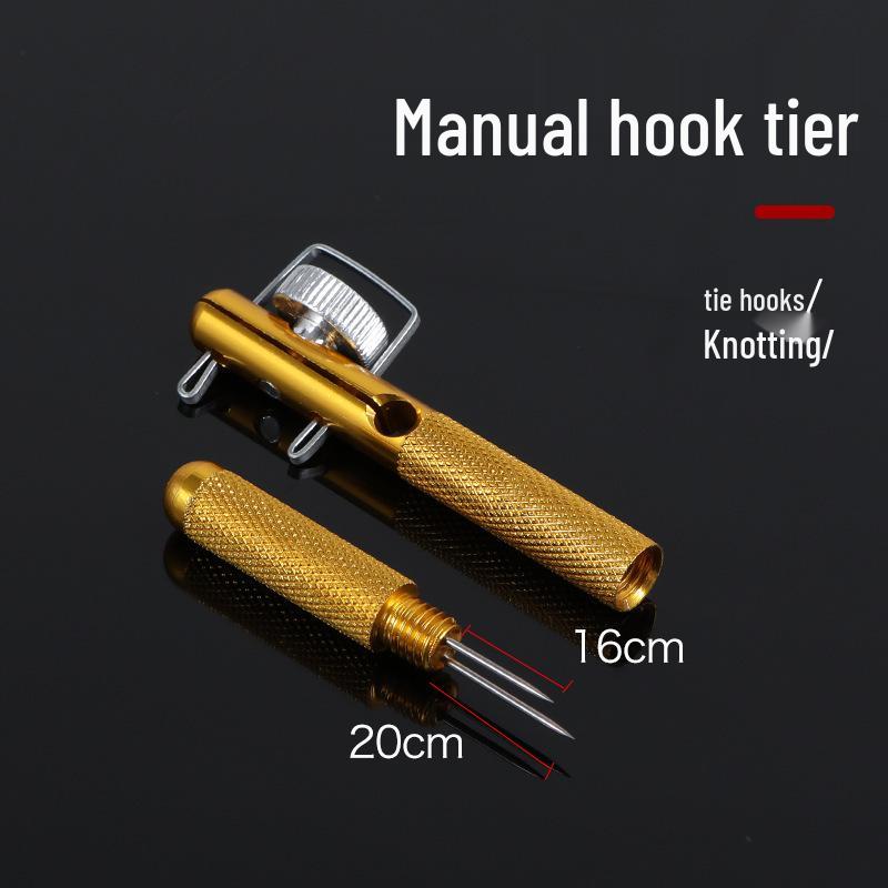 Dual-Use Aluminum Fishing Hook & Leader Knot Tying Tool