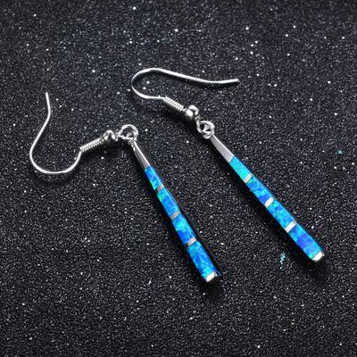 Four Rectangular Long Earrings Exquisite and Simple Earrings