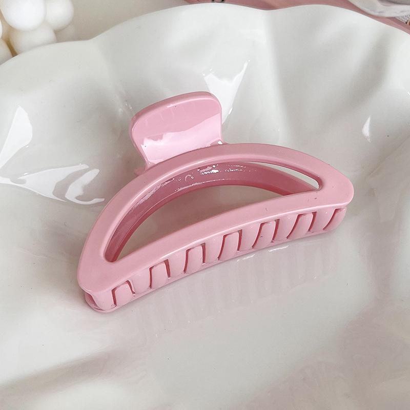 UXSL New Sweet Pink Series Hair Claw Acrylic Hairpin Geometry Barrette Crab Hair Clips Headwear for Womens Girl Hair Accessories
